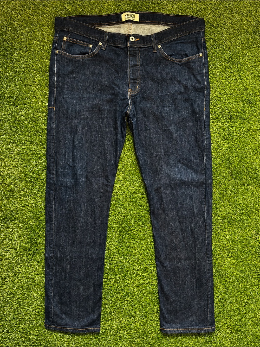 Naked & Famous Dark Wash Selvedge Jeans 40x30